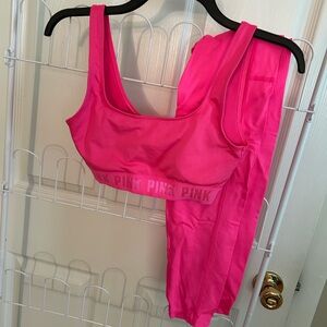VS PINK sports bra and legging set
